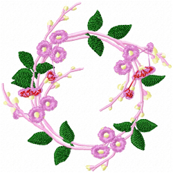 Flowers And Tree Embroidery Design 11 Flowers And Tree Embroidery Design 11